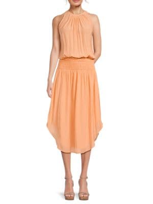 Tahari
                                                                         Print Midi Shirtdress