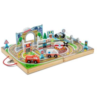 Melissa & Doug
Take-Along Town 18-Piece Wooden Set