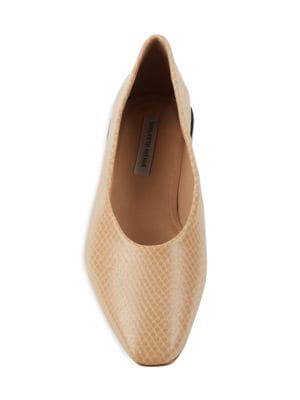 Saks Fifth Avenue
Snakeskin-Embossed Leather Ballet Flats