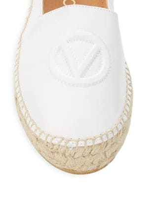 Valentino by Mario Valentino
Jessi Logo Leather Espadrilles