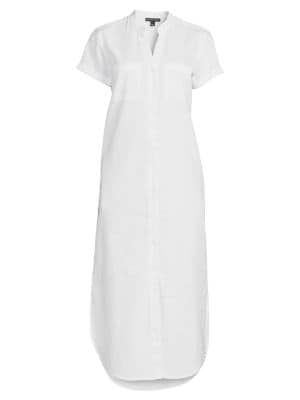 Saks Fifth Avenue
Pocket Detail Linen Blend Midi Dress
