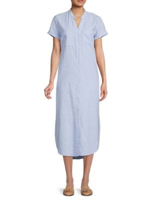 Saks Fifth Avenue
Pocket Detail Linen Blend Midi Dress