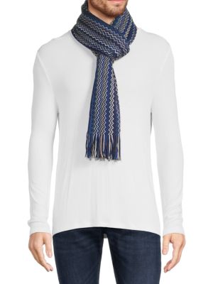 Missoni
Chevron Wool Blend Fringe Scarf