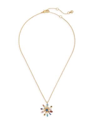 kate spade new york
Firework Floral Goldtone & Cubic Zirconia Pendant Necklace