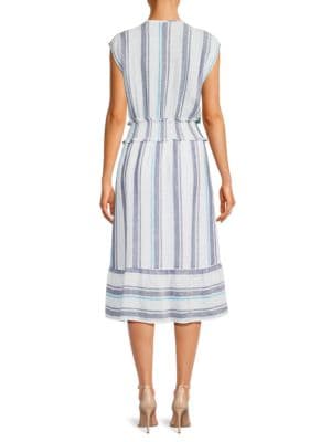 Rails
Ashlyn Striped Linen Blend Midi Dress
