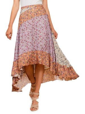 Daniel Rainn
Darling Floral Patchwork Midi Skirt