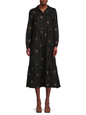 YAL New York
Floral Midi Shirt Dress
