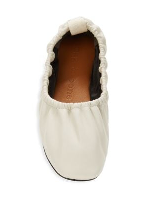 rag & bone
Elly Ruched Leather Ballet Flats