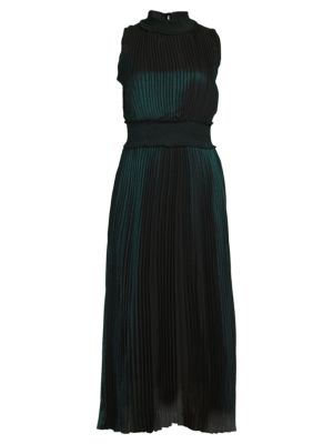 NANETTE nanette lepore
Smocked Waist Pleated Midi Dress