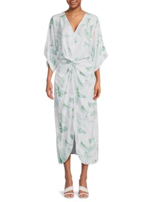 Tahari
                                                                         Print Midi Shirtdress