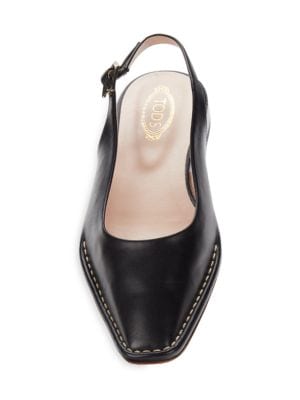 Tod's
Leather Slingback Flats