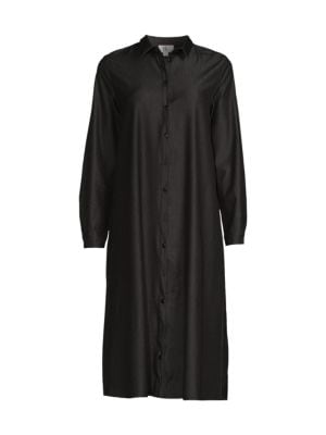 YAL New York
Solid Midi Shirt Dress