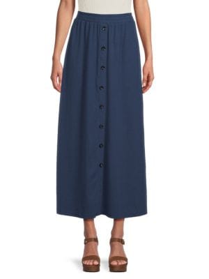 YAL New York
Button Front Maxi Skirt