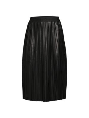 Calvin Klein
Pleated Faux Leather Midi Skirt