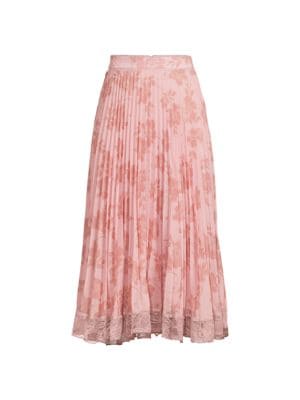 Rachel Parcell
Accordion Pleat Lace Midi Skirt