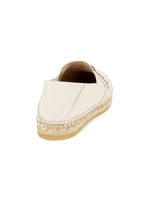 FERRAGAMO
Embellished Leather Platform Espadrilles