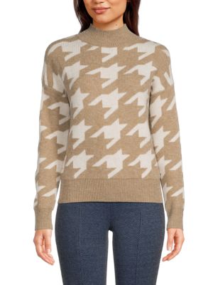 Joseph A
Houndstooth Graphic Sweater