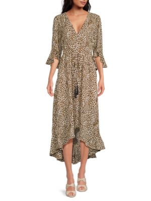 Tahari
                                                                         Print Midi Shirtdress