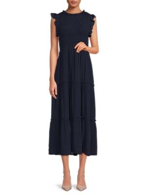 Saks Fifth Avenue
Ruffle Trim Tiered Midi Dress