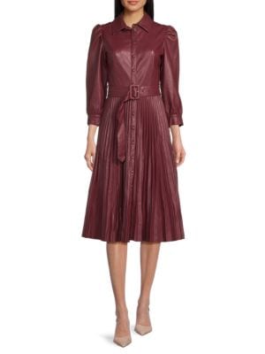 Tahari
                                                                         Print Midi Shirtdress