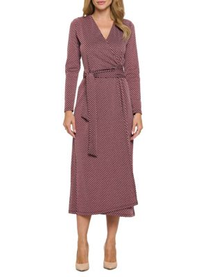 Tahari
                                                                         Print Midi Shirtdress
