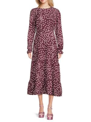 Tahari
                                                                         Print Midi Shirtdress