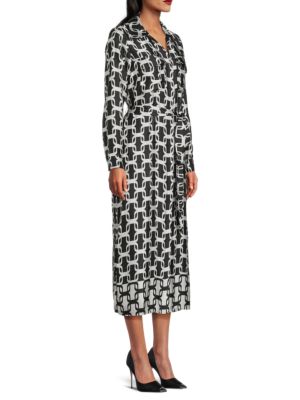 Tahari
                                                                         Print Midi Shirtdress