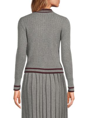 YAL New York Cable-Knit Cardigan