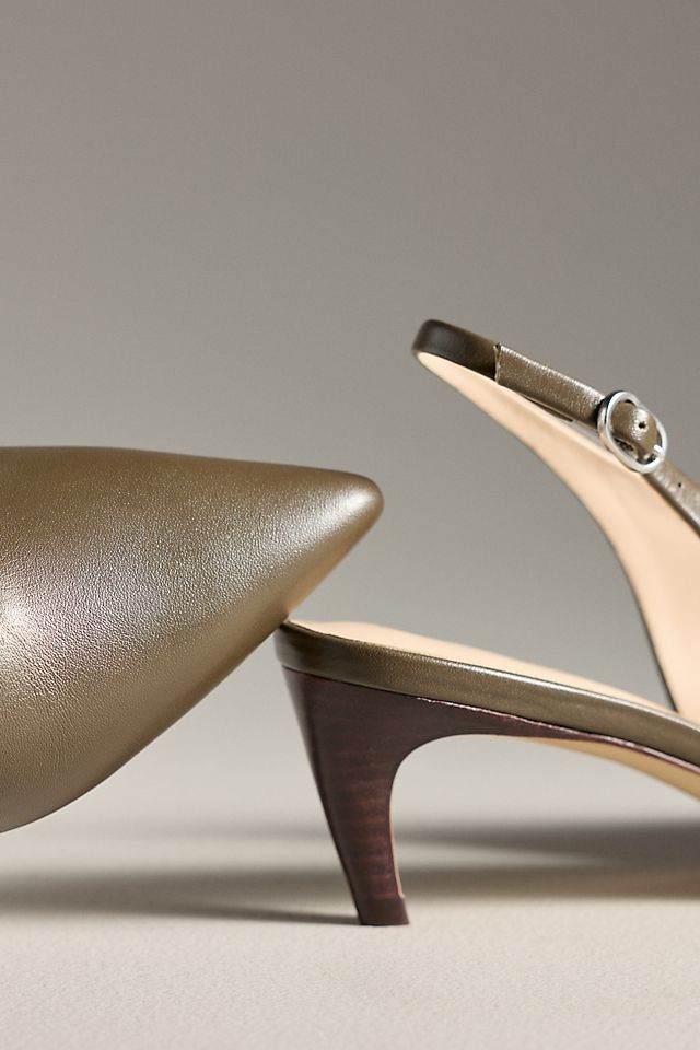 Anthropologie By Anthropologie Pointed-Toe Slingback Pumps