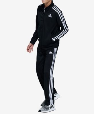 Macy's adidasBig Boys Zip Front Iconic Tricot Jacket