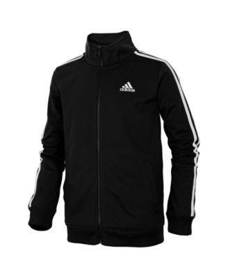Macy's adidasBig Boys Zip Front Iconic Tricot Jacket