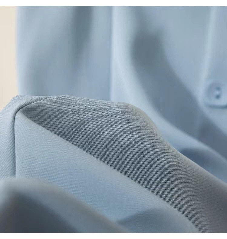 2023 New Spring-Summer Solid Color Versatile Draping Suit Material Simple Fashion A-Line Button Slim High Waist Skirt