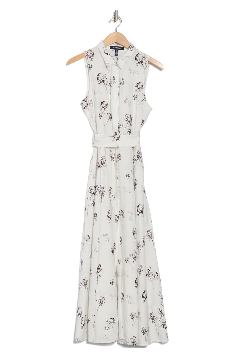 Ellen Tracy Tie Waist Shirtdress
