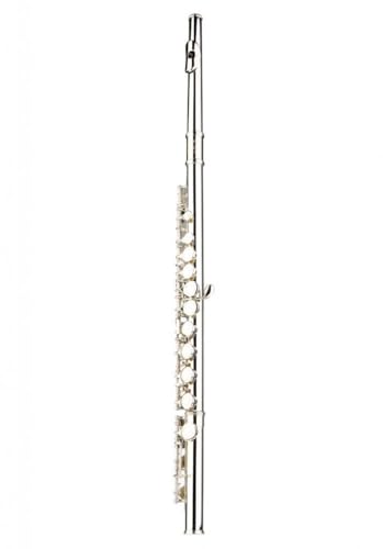 Glory Closed Hole C Flute With Case, Tuning Rod and Cloth, Gloves, Nickel Siver