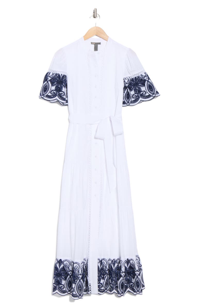 Love By Design Southampton Embroidered Maxi Shirtdress