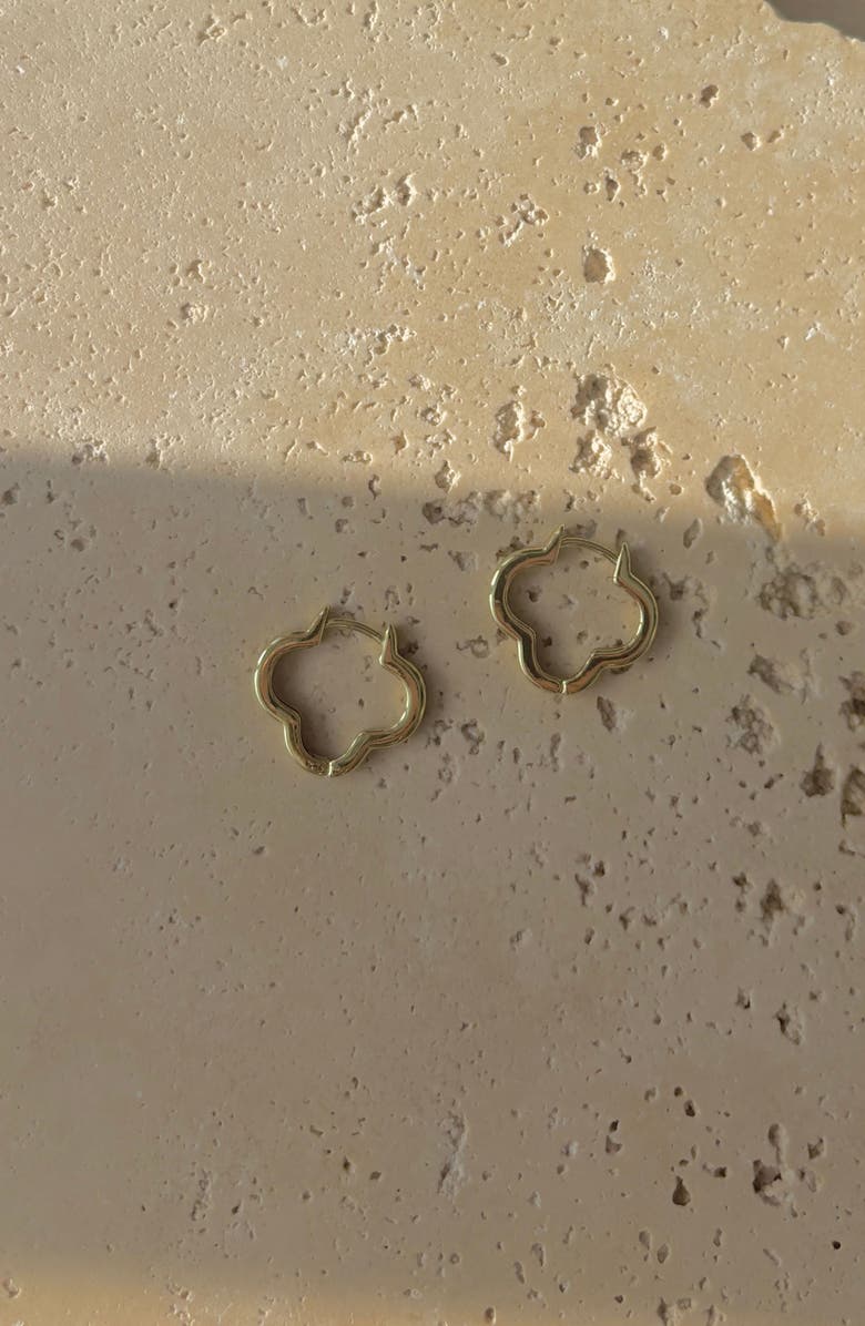 Adornia Clover Hoop Earrings