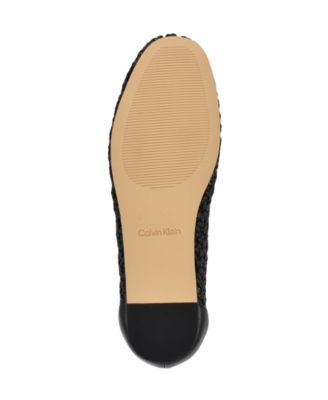 Macy's Calvin KleinWomen's Zatoria Woven Ballet Flats