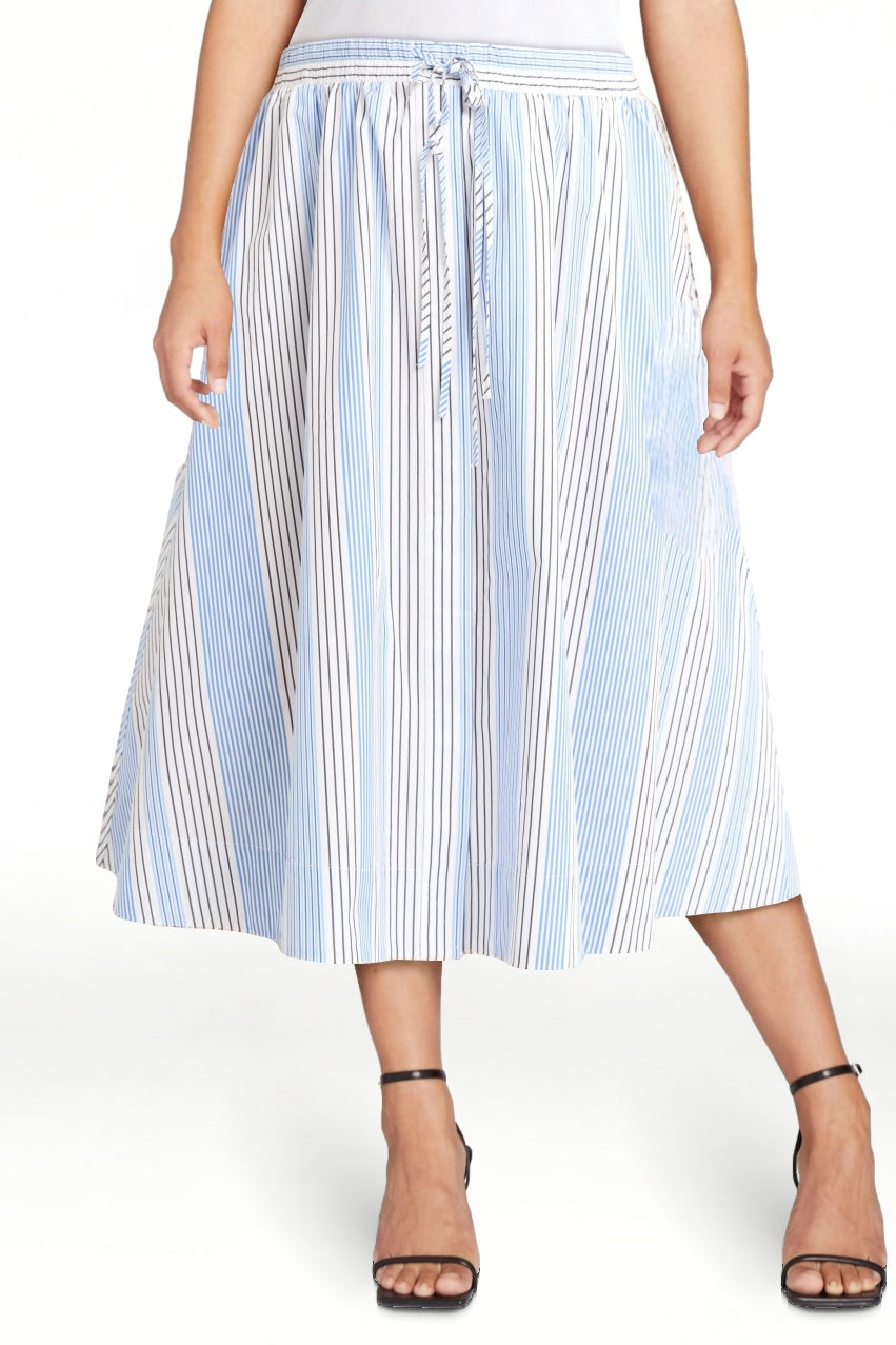 Walmart Free Assembly Women's and Women's Plus Tie Front Cotton Maxi Skirt, XS-4X