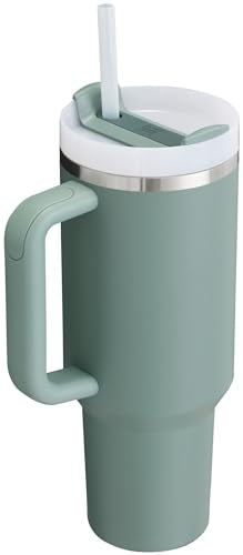 Amazon Stanley Quencher H2.0 Tumbler with Straw 40 oz | Flowstate 3-Position Lid | Cup Holder Compatible for Travel | Insulated Stainless Steel Cup | BPA-Free | Shale