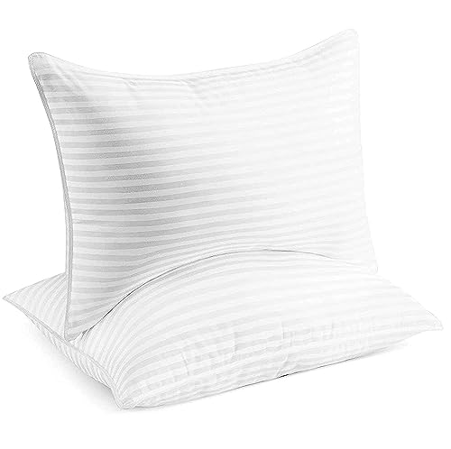 Amazon Beckham Hotel Collection Bed Pillows Standard/Queen Size Set of 2 - Original Down Alternative Pillow for Sleeping - Bedding for Back, Stomach or Side Sleepers