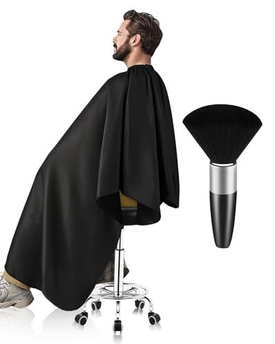 Amazon ULG Professional Hair Cutting Cape with Neck Duster Brush Waterproof Extra Large Size Salon Barber Cape Haircut Cape for Men