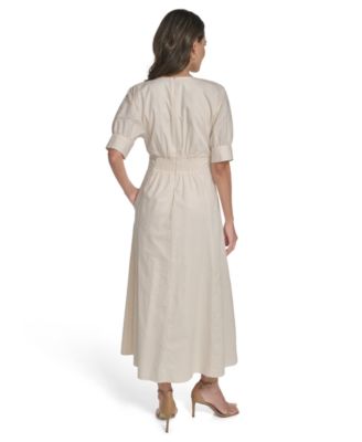 Macy's Vince CamutoWomen's Dolman-Sleeve Pleated Waist Dress