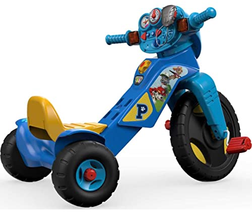 Fisher-Price Paw Patrol Toddler Tricycle Lights & Sounds Trike Bike With Handlebar Grips & Storage For Preschool Kids Ages 2+ Years