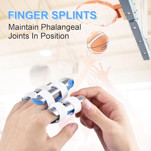 Amazon Finger Splint, 2pcs Finger Support Brace for Arthritis Knuckle Immobilizationm, Middle Size