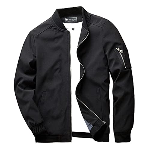 URBANFIND Men's Slim Fit Lightweight Sportswear Jacket Casual Bomber Jacket