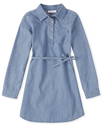 The Children's Place Girls' Long Sleeve Fashion Dress