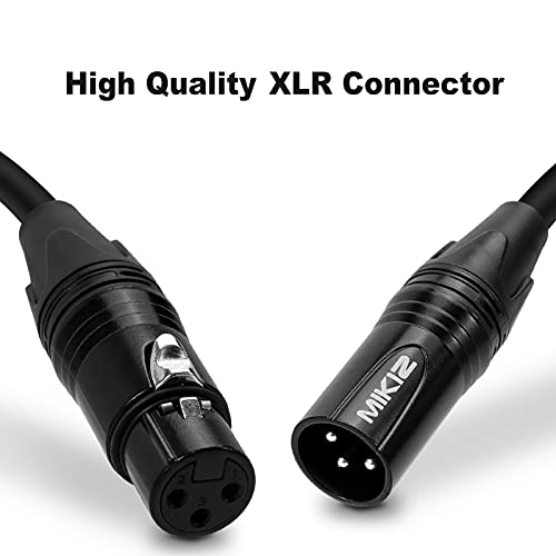 Amazon XLR Cables 50 Feet 2 Packs - Premium Balanced Microphone Mic Cord 3 Pin XLR Male to Female 50ft