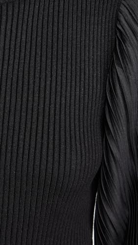 Amazon English Factory Women's Pleated Mix Media Maxi Dress