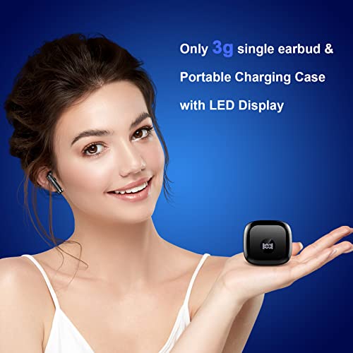 Amazon Wireless Earbuds, Bluetooth 5.4 Ear Buds LED Power Display Headphones Bass Stereo, Bluetooth Earbuds in-Ear Noise Cancelling Mic, 40H Playback Mini Case IP7 Waterproof Sports Earphones for Android iOS