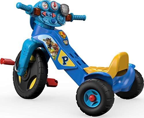 Fisher-Price Paw Patrol Toddler Tricycle Lights & Sounds Trike Bike With Handlebar Grips & Storage For Preschool Kids Ages 2+ Years